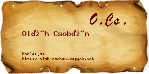 Oláh Csobán névjegykártya